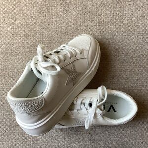 Vintage Havana White Sneakers with Silver Star